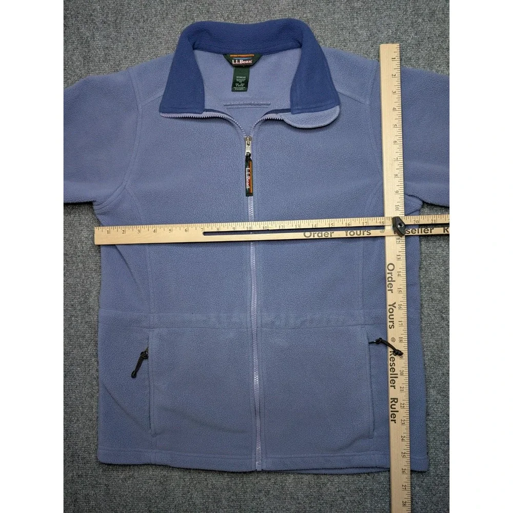 Vintage L.L. Bean Sherpa‎ Full Zip Women's Small Regular Purple 0 WN46 Pockets
